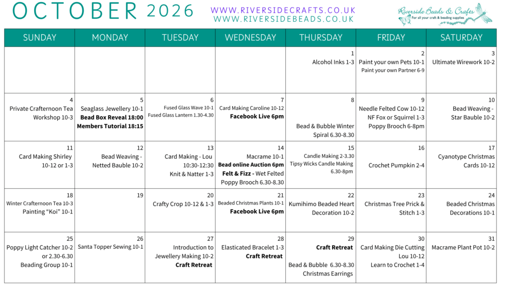 October Calendar