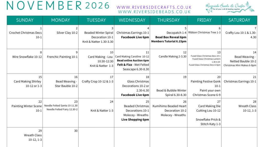 November Calendar