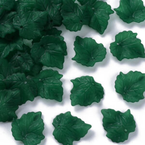 Lucite leaf - dark green