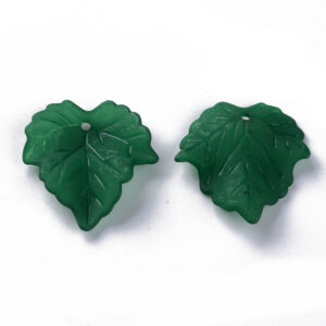 Lucite leaf - dark green
