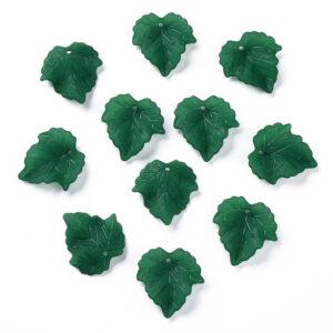 Lucite leaf - dark green