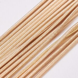 CH74 1mm Golden Round Snake Chain