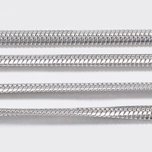 Ch77 1.5mm Stainless Steel Flat Snake Chain