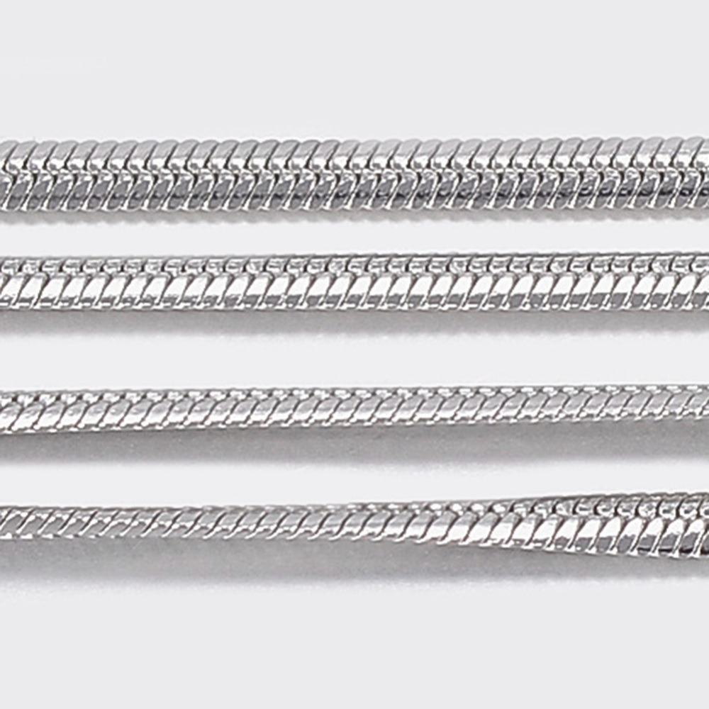 Ch77 1.5mm Stainless Steel Flat Snake Chain