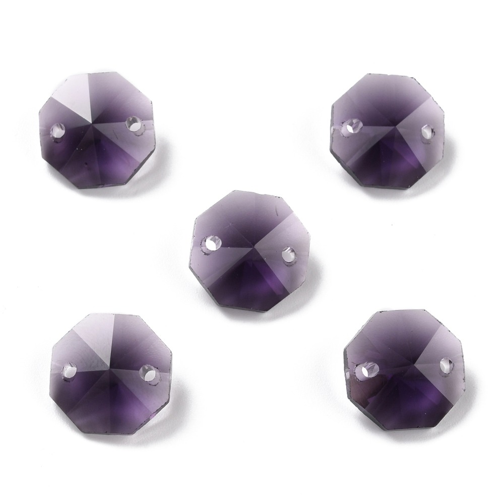 14mm Faceted Glass Link Connectors - Image 12