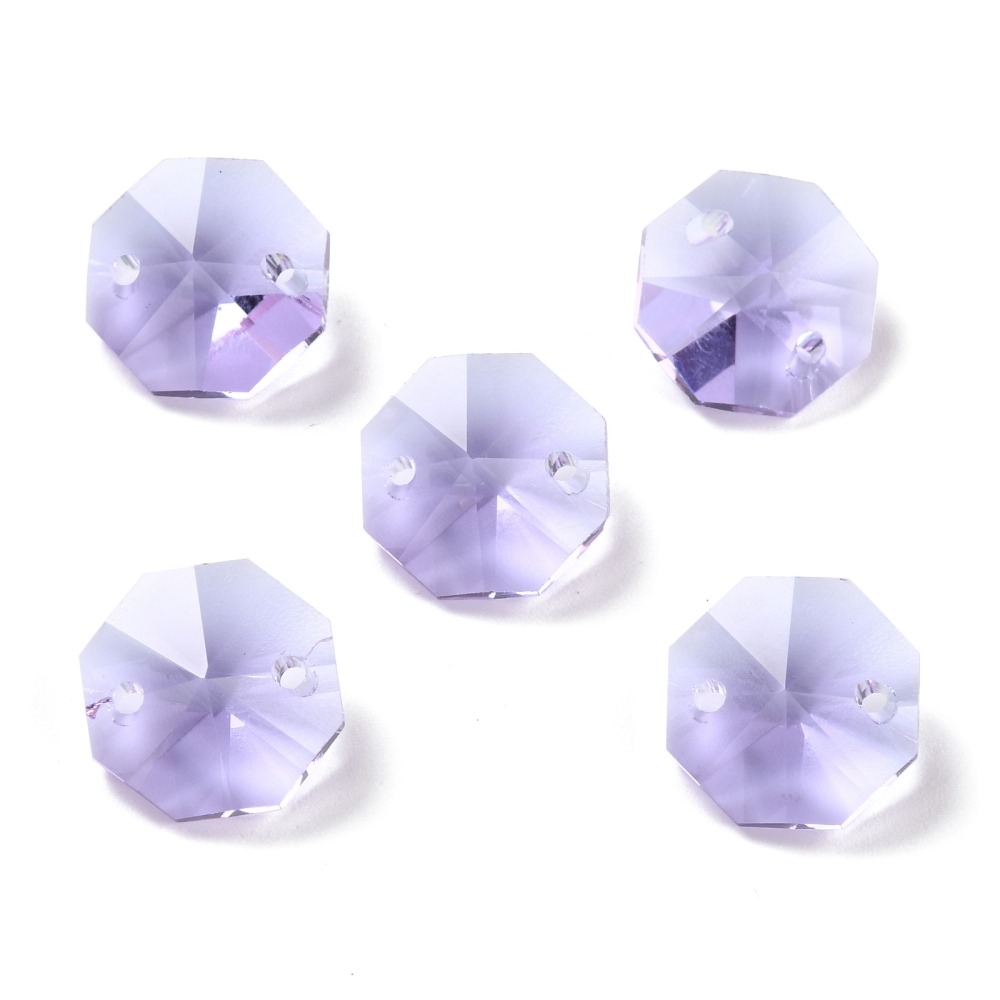 14mm Faceted Glass Link Connectors - Image 8