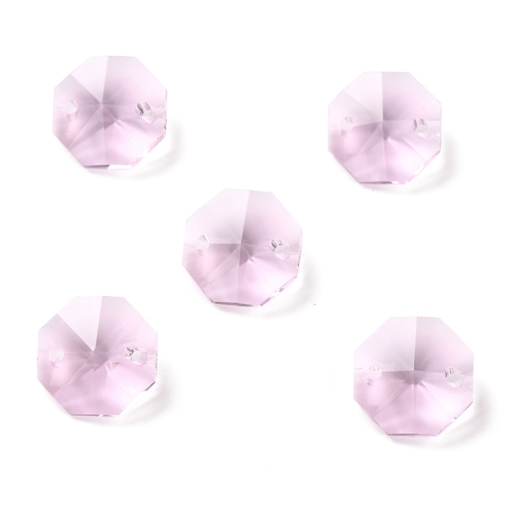 14mm Faceted Glass Link Connectors - Image 2