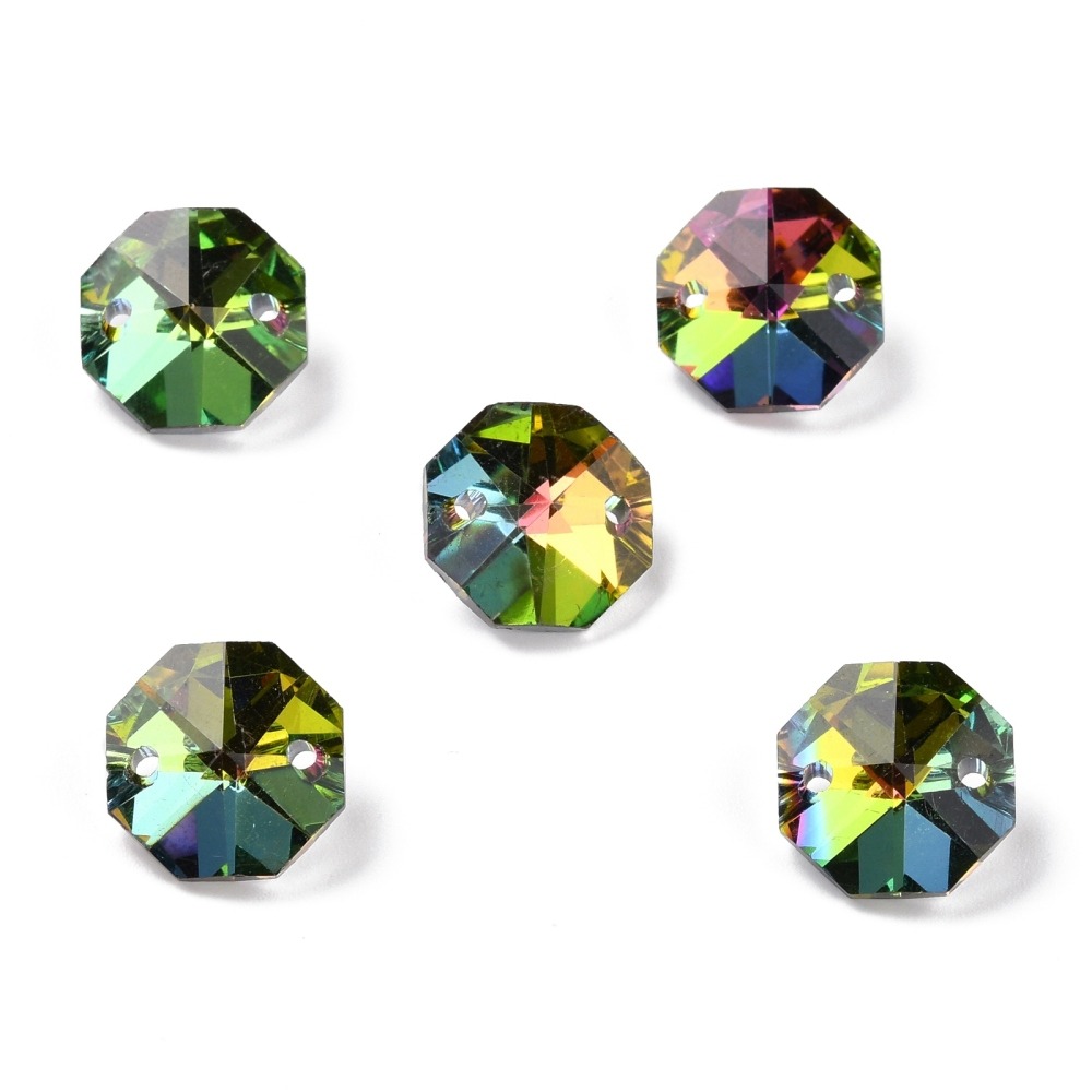 FCB1 - 14mm Faceted Glass Link Connectors