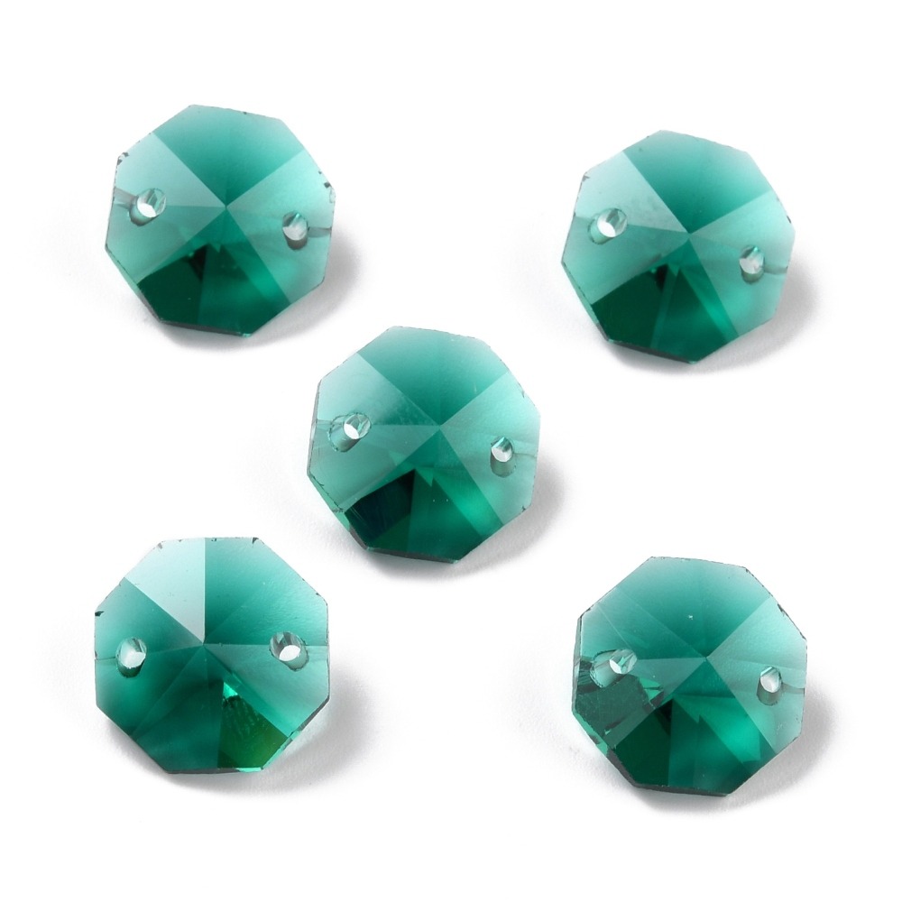 14mm Faceted Glass Link Connectors - Image 4