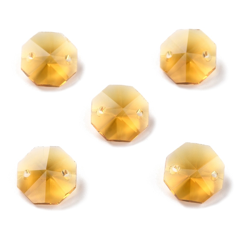 14mm Faceted Glass Link Connectors - Image 3
