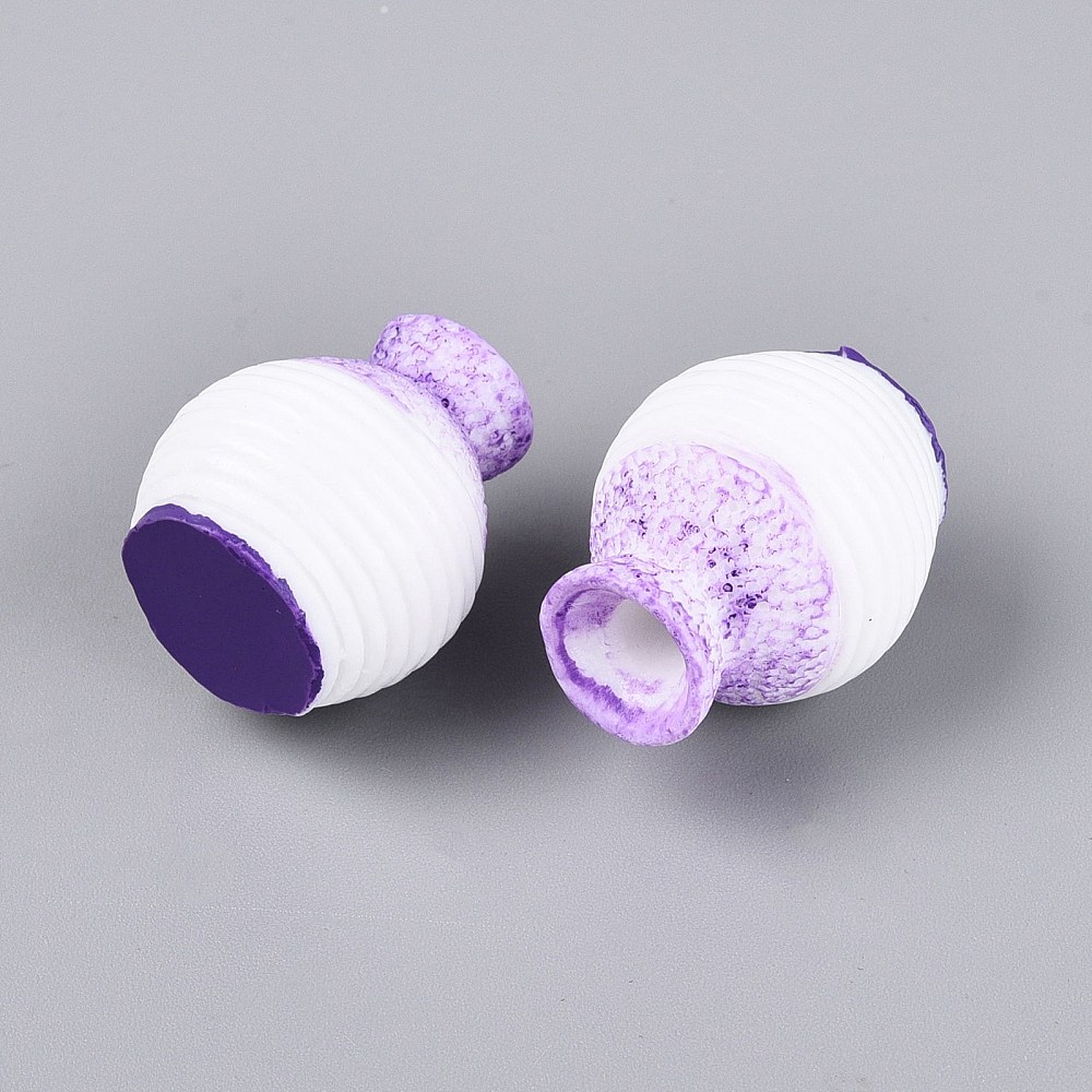 Mini Resin Vase Ornaments – Pack of 4 - Image 3