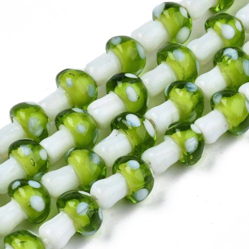Glass Lamp work Toadstool Beads - Image 7