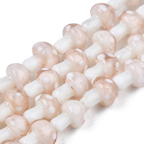 Glass Lamp work Toadstool Beads - Image 8