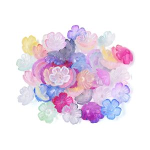 10x4mm Lucite Flower Bead