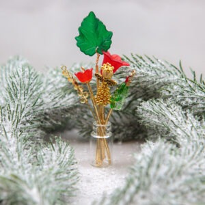 Festive Beaded Forever Flowers Kit - Classic Christmas