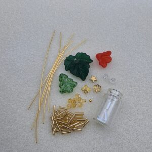 Festive Beaded Forever Flowers Kit - Classic Christmas