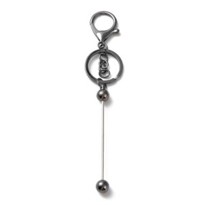 Beadable Keychain in Black